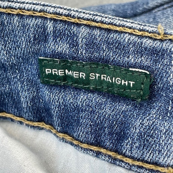 Lauren Ralph Lauren Blue Premier Straight Jeans Womens Size 4 Stretch Denim - Picture 7 of 14